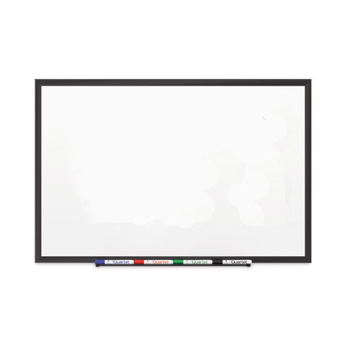 Classic Series Porcelain Magnetic Dry Erase Board, 36 X 24, White Surface, Black Aluminum Frame