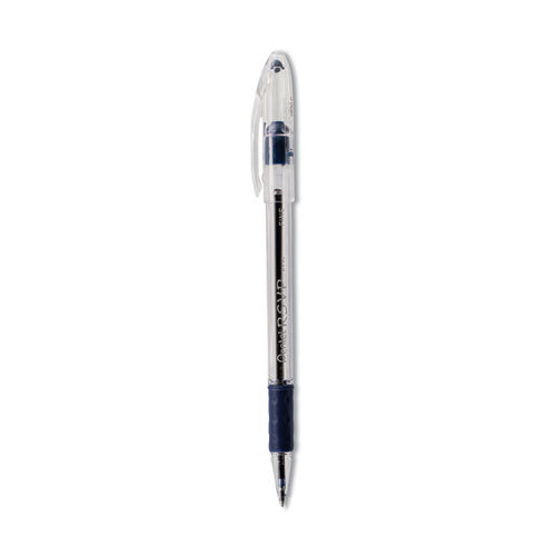 R.s.v.p. Ballpoint Pen, Stick, Fine 0.7 Mm, Blue Ink, Clear/blue Barrel, Dozen