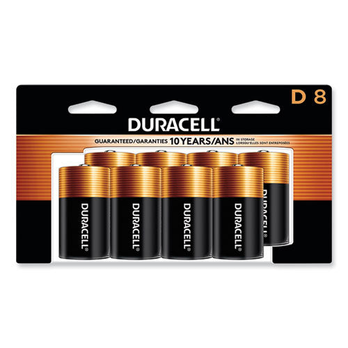 Coppertop Alkaline D Batteries, 8/pack