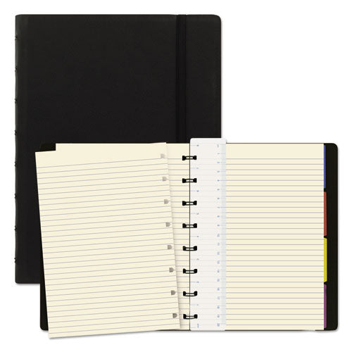 Notebook, 1-subject, Medium/college Rule, Black Cover, (112) 8.25 X 5.81 Sheets