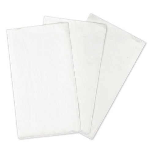 1/8-fold Dinner Napkins, 2-ply, 15 X 17, White, 300/pack, 10 Packs/carton