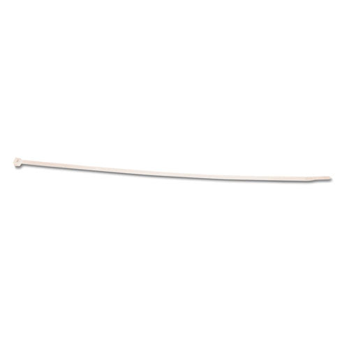 Nylon Cable Ties, 8 X 0.19, 50 Lb, Natural, 1,000/pack