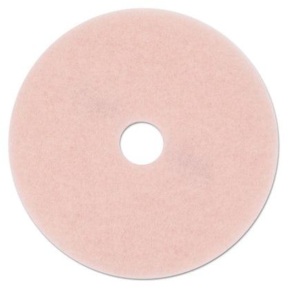 Ultra High-speed Eraser Floor Burnishing Pad 3600, 27" Diameter, Pink, 5/carton