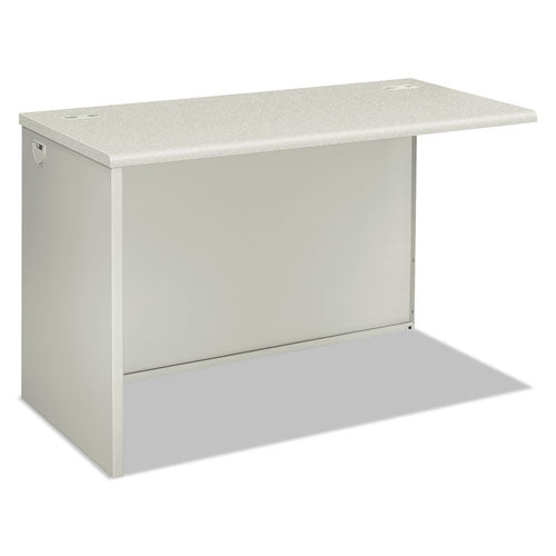 38000 Series Return Shell, Left, 31.75w X 53.19d X 3.75h, Silver Mesh/light Gray