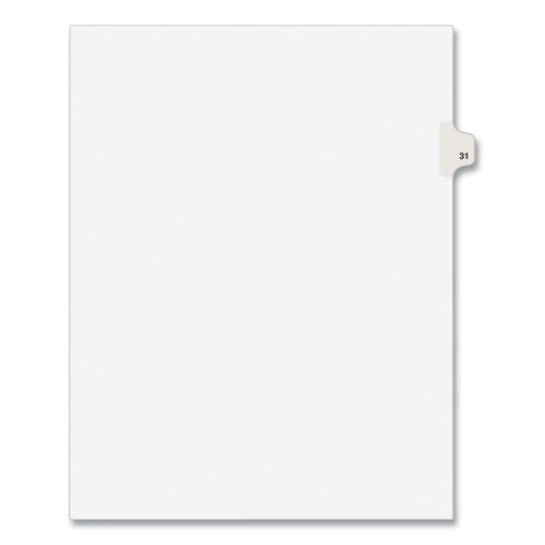 Preprinted Legal Exhibit Side Tab Index Dividers, Avery Style, 10-tab, 31, 11 X 8.5, White, 25/pack, (1031)