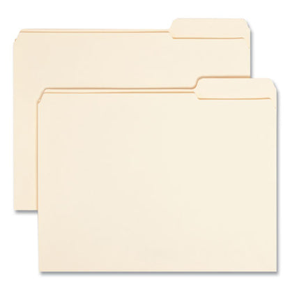 Reinforced Tab Manila File Folders, 1/3-cut Tabs: Right Position, Letter Size, 0.75" Expansion, 11-pt Manila, 100/box