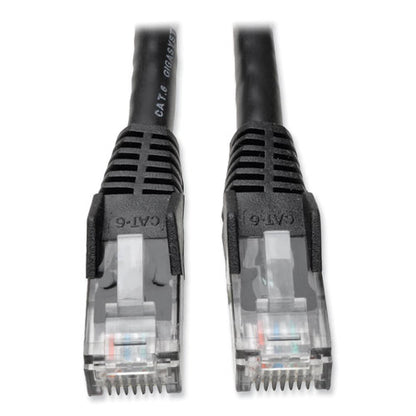 Cat6 Gigabit Snagless Molded Patch Cable, 14 Ft, Black