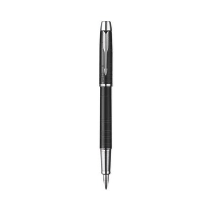 Im Premium Roller Ball Pen, Stick, Fine 0.7 Mm, Black Ink, Black/chrome Barrel