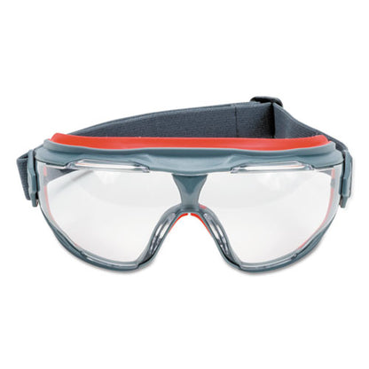 Gogglegear 500series Safety Goggles, Anti-fog, Red/gray Frame, Clear Lens,10/ctn