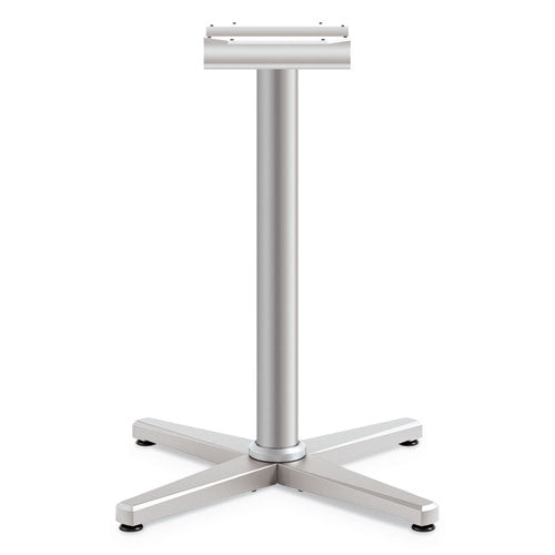 Arrange X-leg Base For 30" To 36" Tops, 25.59w X 27.88h, Silver