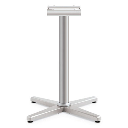 Arrange X-leg Base For 30" To 36" Tops, 25.59w X 27.88h, Silver