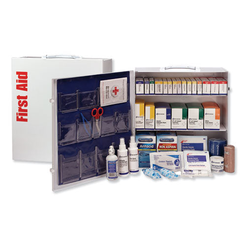 Ansi 2015 Class A+ Type I And Ii Industrial First Aid Kit 100 People, 676 Pieces, Metal Case