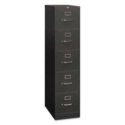 310 Series Vertical File, 5 Letter-size File Drawers, Charcoal, 15" X 26.5" X 60"