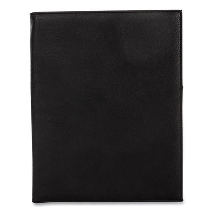 Faux-leather Padfolio, 9 X 12 Pad, 9.75 X 12.5, Black