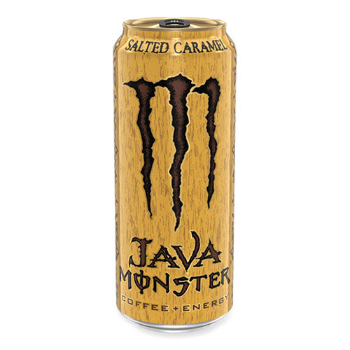 Java Monster Cold Brew Coffee, Salted Caramel, 15 Oz Can, 12/pack