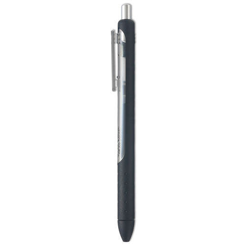 Inkjoy Gel Pen, Retractable, Fine 0.5 Mm, Black Ink, Black Barrel, Dozen