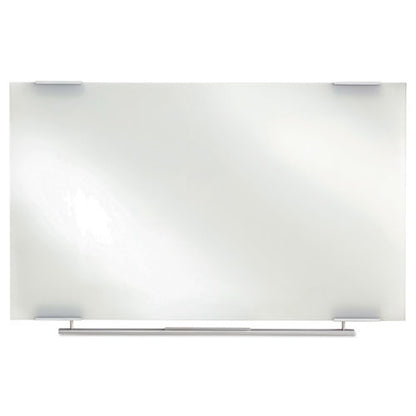 Clarity Glass Dry Erase Board With Aluminum Trim, 72 X 36, White Surface