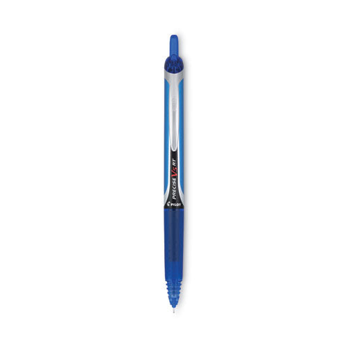 Precise V5rt Roller Ball Pen, Retractable, Extra-fine 0.5 Mm, Blue Ink, Blue Barrel