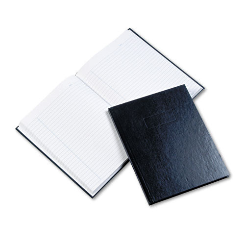 Business Notebook With Self-adhesive Labels, 1-subject, Medium/college Rule, Blue Cover, (192) 9.25 X 7.25 Sheets