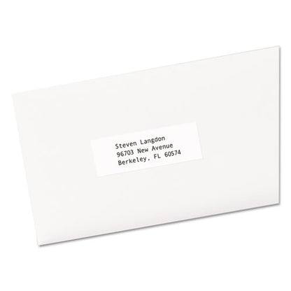 Copier Mailing Labels, Copiers, 1 X 2.81, White, 33/sheet, 500 Sheets/box