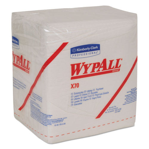 X70 Cloths, 1/4 Fold, 12.5 X 12, White, 76/pack, 12 Packs/carton