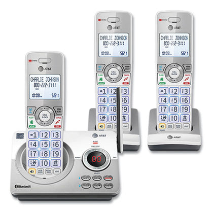 Connect To Cell Dl72310 Cordless Telephone, Base And 2 Additional Handsets, White/silver