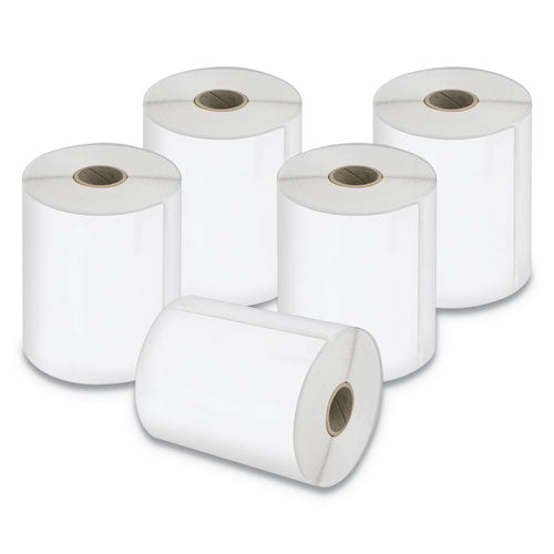 Lw Extra-large Shipping Labels, 4" X 6", White, 220 Labels/roll, 5 Rolls/pack