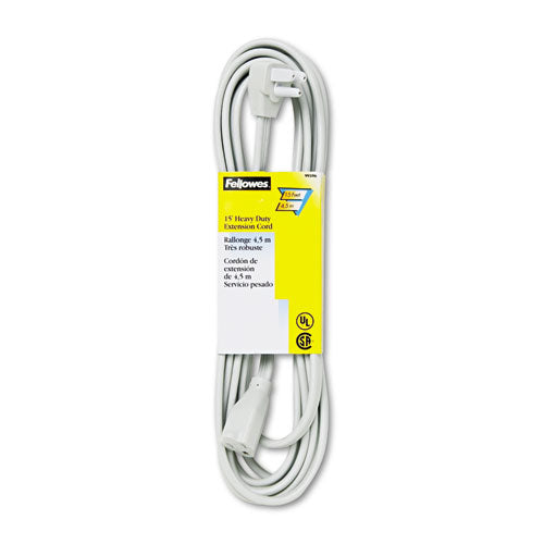 Indoor Heavy-duty Extension Cord, 15 Ft, 15 A, Gray