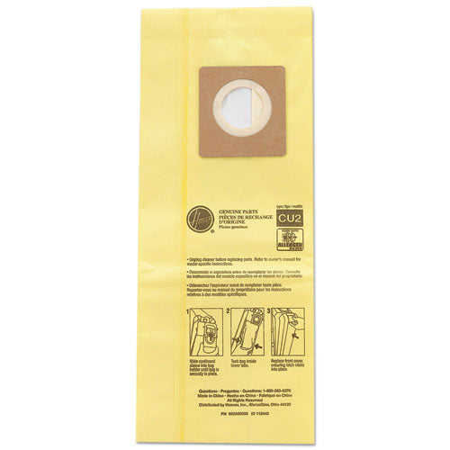 Hushtone Vacuum Bags, Yellow, 10/pack