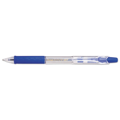 R.s.v.p. Rt Ballpoint Pen, Retractable, Medium 1 Mm, Blue Ink, Clear Barrel, Dozen