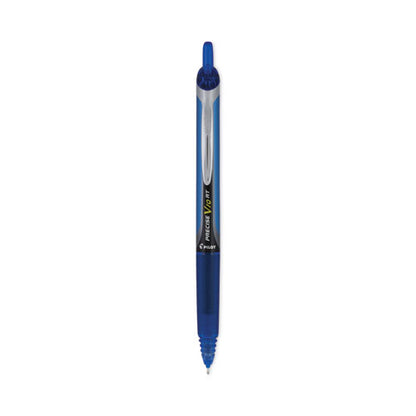 Precise V10rt Roller Ball Pen, Retractable, Bold 1 Mm, Blue Ink, Blue Barrel, Dozen