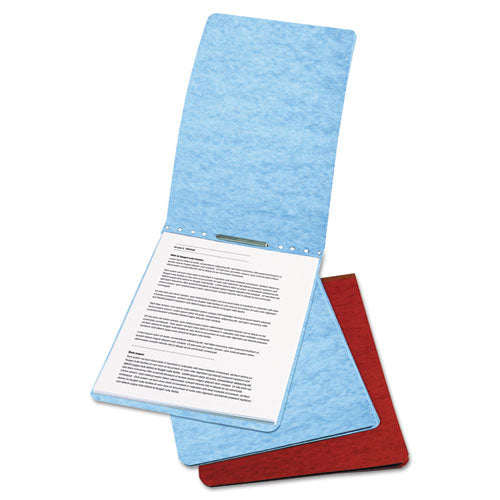 Presstex Report Cover With Tyvek Reinforced Hinge, Top Bound, Two-piece Prong Fastener, 2" Capacity, 8.5 X 11, Red/red