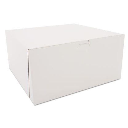 White One-piece Non-window Bakery Boxes, 12 X 12 X 6, White, Paper, 50/carton