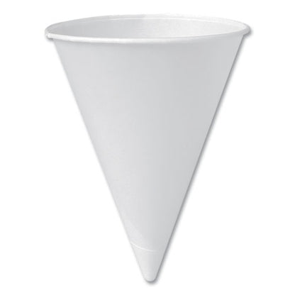 Bare Eco-forward Treated Paper Cone Cups, Proplanet Seal, 6 Oz, White, 200/sleeve, 25 Sleeves/carton