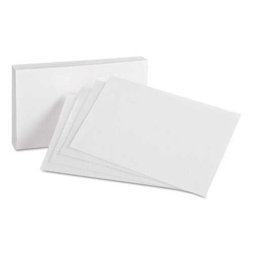 Unruled Index Cards, 4 X 6, White, 100/pack