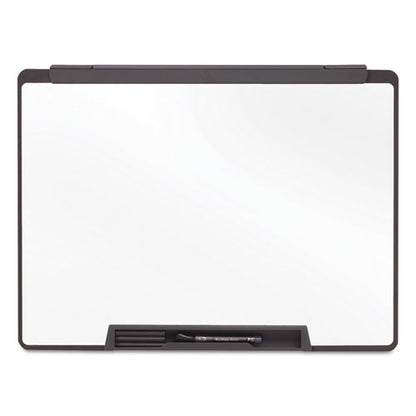 Motion Portable Dry Erase Marker Board, 36 X 24, White Surface, Black Plastic Frame