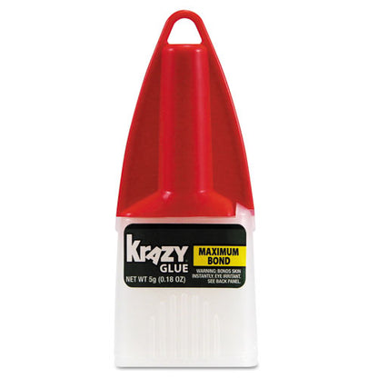 Maximum Bond Krazy Glue, 0.18 Oz, Dries Clear