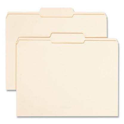 Reinforced Tab Manila File Folders, 1/3-cut Tabs: Center Position, Letter Size, 0.75" Expansion, 11-pt Manila, 100/box