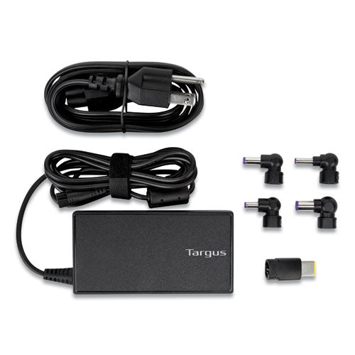 Semi-slim Laptop Charger For Various Devices, 90 W, Black