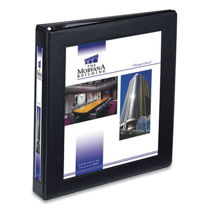 Framed View Heavy-duty Binders, 3 Rings, 1" Capacity, 11 X 8.5, Black