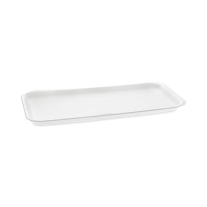 Supermarket Tray, #10s, 10.75 X 5.7 X 0.65, White, Foam, 500/carton