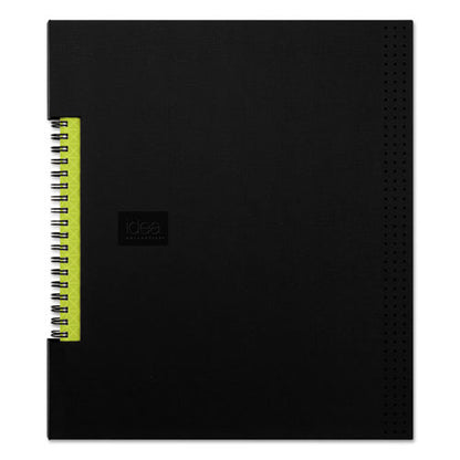 Idea Collective Professional Wirebound Hardcover Notebook, 1-subject, Medium/college Rule, Black Cover, (80) 11 X 8.5 Sheets