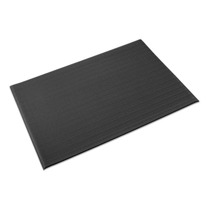 Ribbed Vinyl Anti-fatigue Mat, 24 X 36, Black