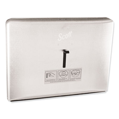 Personal Seat Cover Dispenser, 16.6 X 2.5 X 12.3, Stainless Steel