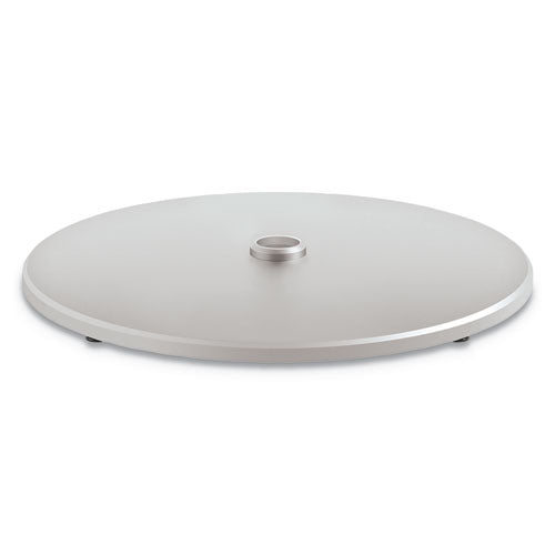 Arrange Disc Shroud Base, 26.82" X 26.82" X 1.42", Silver, Steel