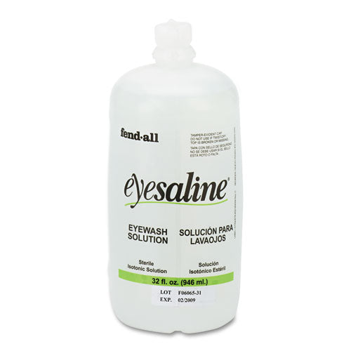 Fendall Eyesaline Eyewash Saline Solution Bottle Refill, 32 Oz Bottle