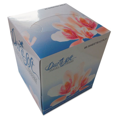 Facial Tissue Cube Box, 2-ply, White, 85 Sheets/box, 36 Boxes/carton