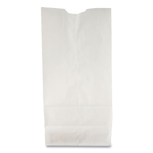 Grocery Paper Bags, 35 Lb Capacity, #6, 6" X 3.63" X 11.06", White, 500 Bags