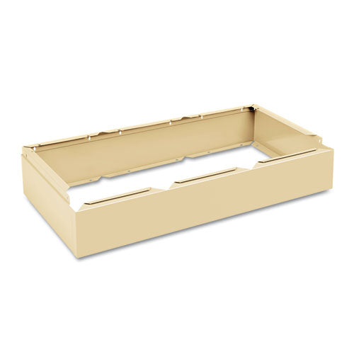 Three Wide Closed Locker Base, 36w X 18d X 6h, Sand