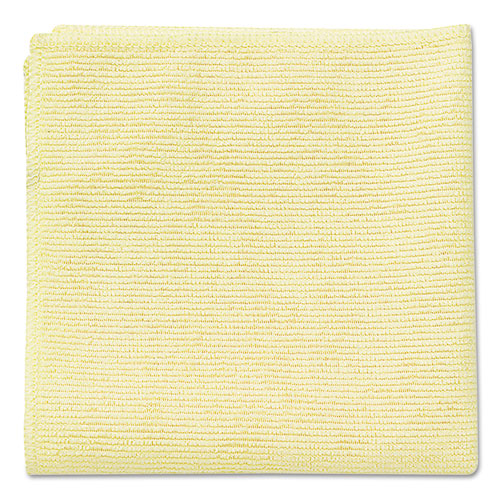 Microfiber Cleaning Cloths, 16 X 16, Yellow, 24/pack